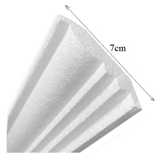 Moldura roda teto sanca isopor/ kit 10 metros