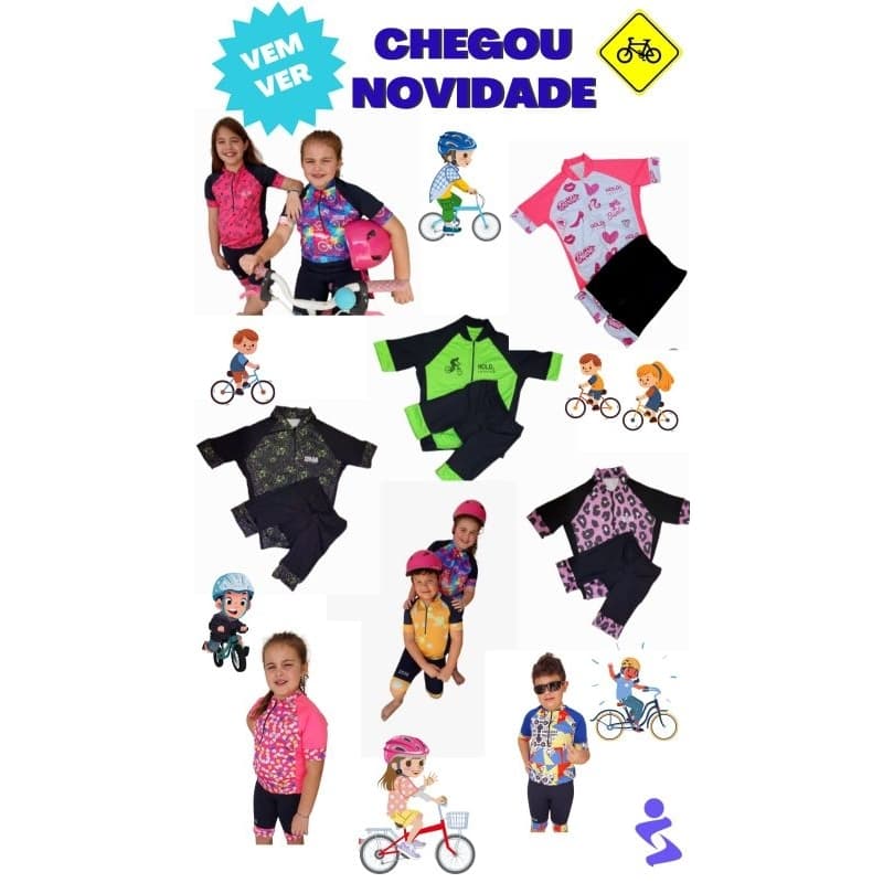 Conjunto infantil de ciclismo Hold Sports