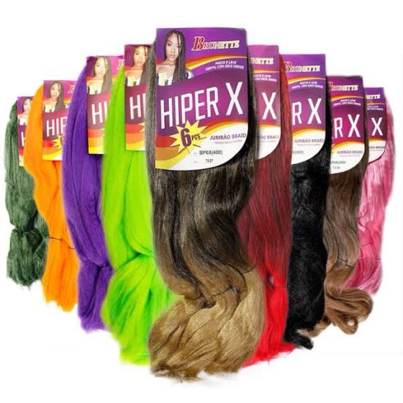 cabelo Jumbo hiper X 400 gramas para trança marca aleatorio