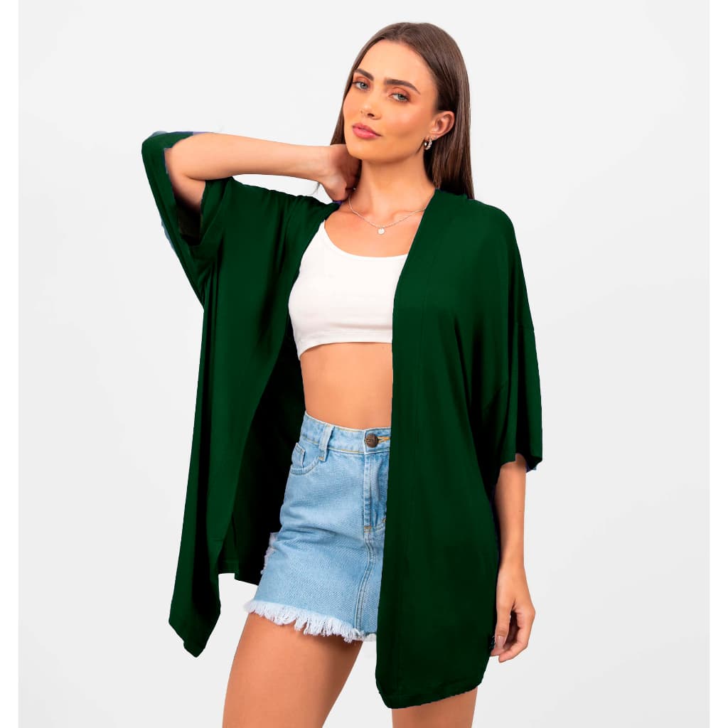Kimono Amplo Moda Conforto Viscolycra
