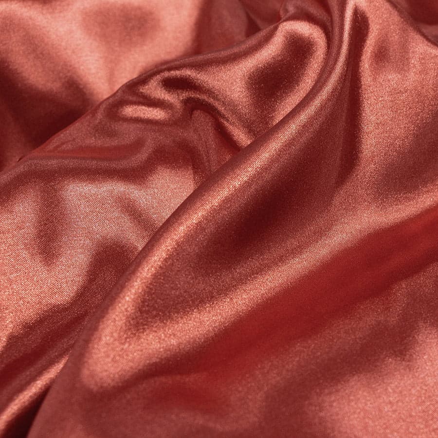 Tecido Cetim Charmousse Terracota de Alta Qualidade no Metro – Perfeito para Moda Festa e Lingerie
