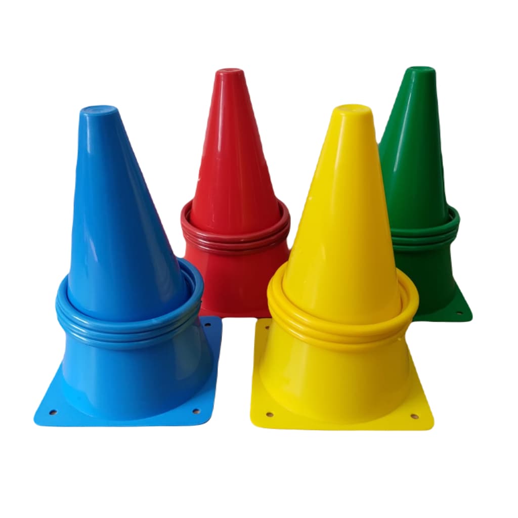 Cones De Pvc E 12 Argolas Coloridas