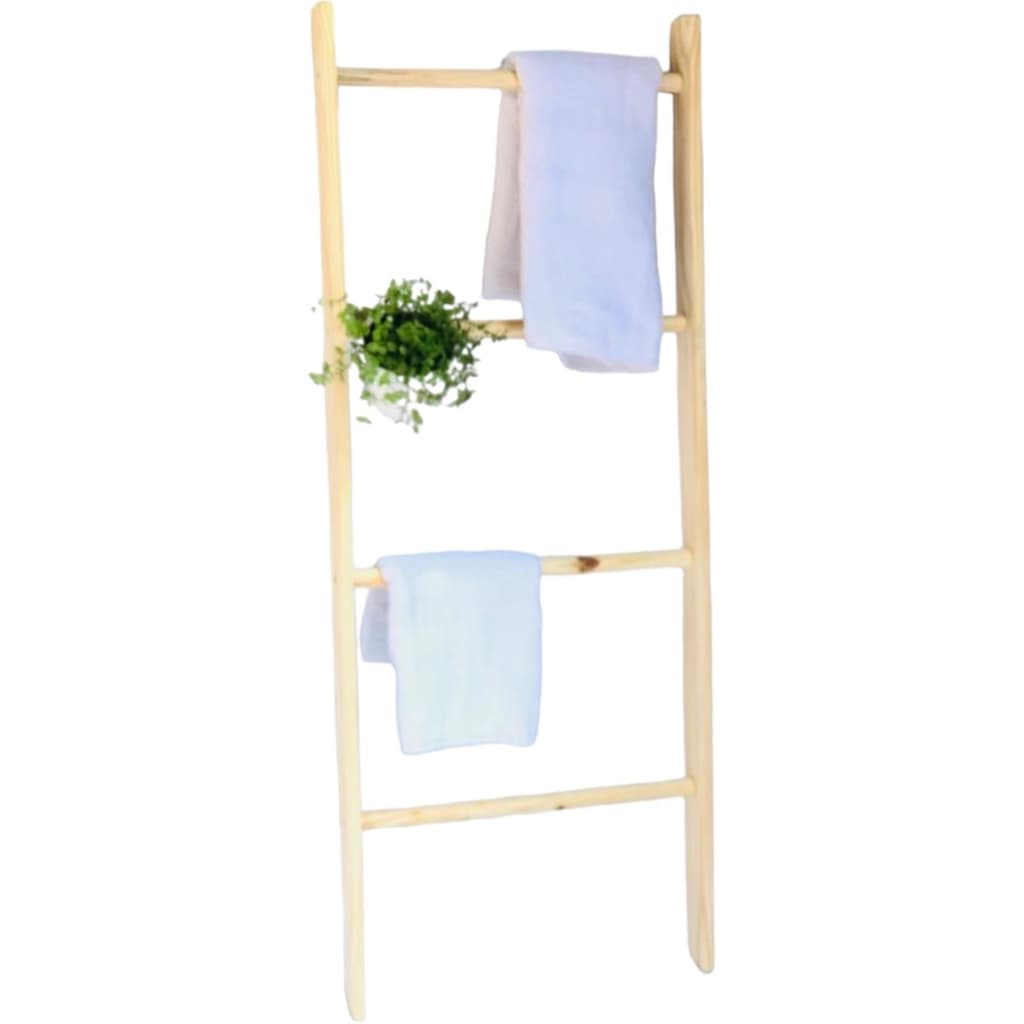 Escada Decorativa De Madeira pinus, quarto, banheiro, decoração #cabide #sala