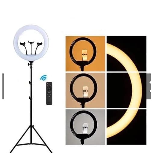ring Light 14 Polegadas 36 cm COM Tripe 2,1M COM Suporte De Celular 48W  ( 110V )