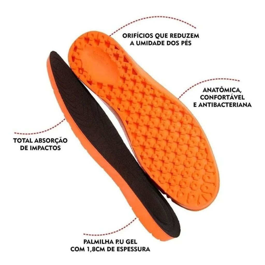 Palmilha Gel Ortopédica Macia Confortável Para Quem Tem Dores no Pé ou Trabalha em Pé