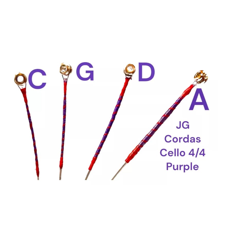 JG Cordas CELLO 4/4 Opera Purple C-G-D-A ViolonCello Top