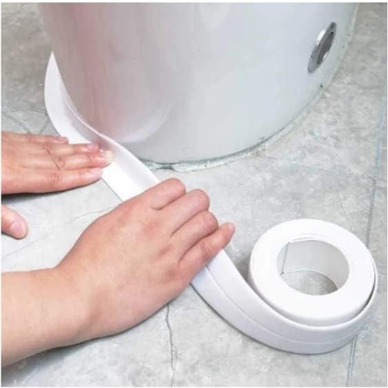 Fita De Vedação Impermeável 3 Metros Cinza e Branca Disponivel