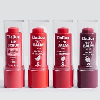 Tint Balm, Lip Scrub e Lip Balm Dailus Tratamento para os Lábios