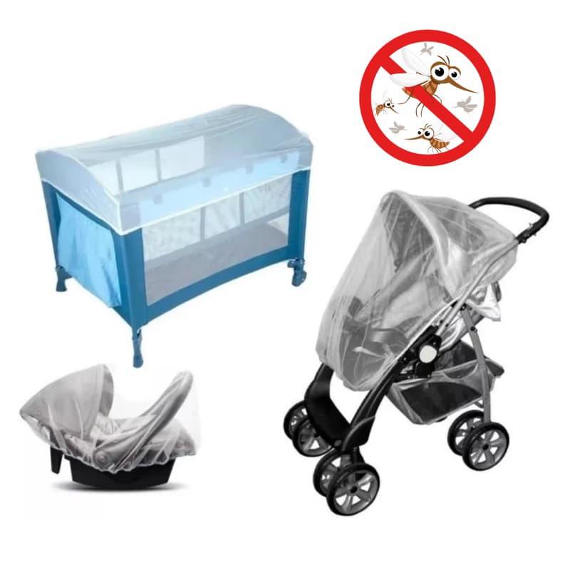 MOSQUITEIRO PARA CARRINHO DE BEBE CADEIRINHA E BEBÊ CONFORTO