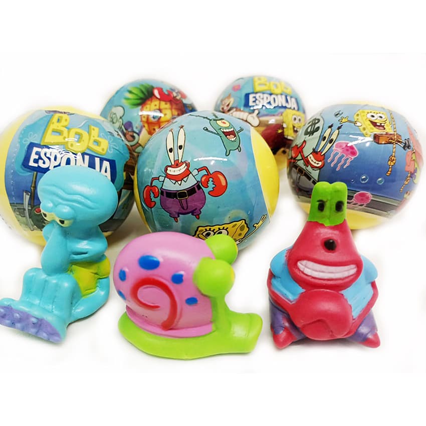 50 ou 100 Dedoches BOB ESPONJA bolinhas Encapsulados 2 Pol, lembrancinha aniversário, envio imediato