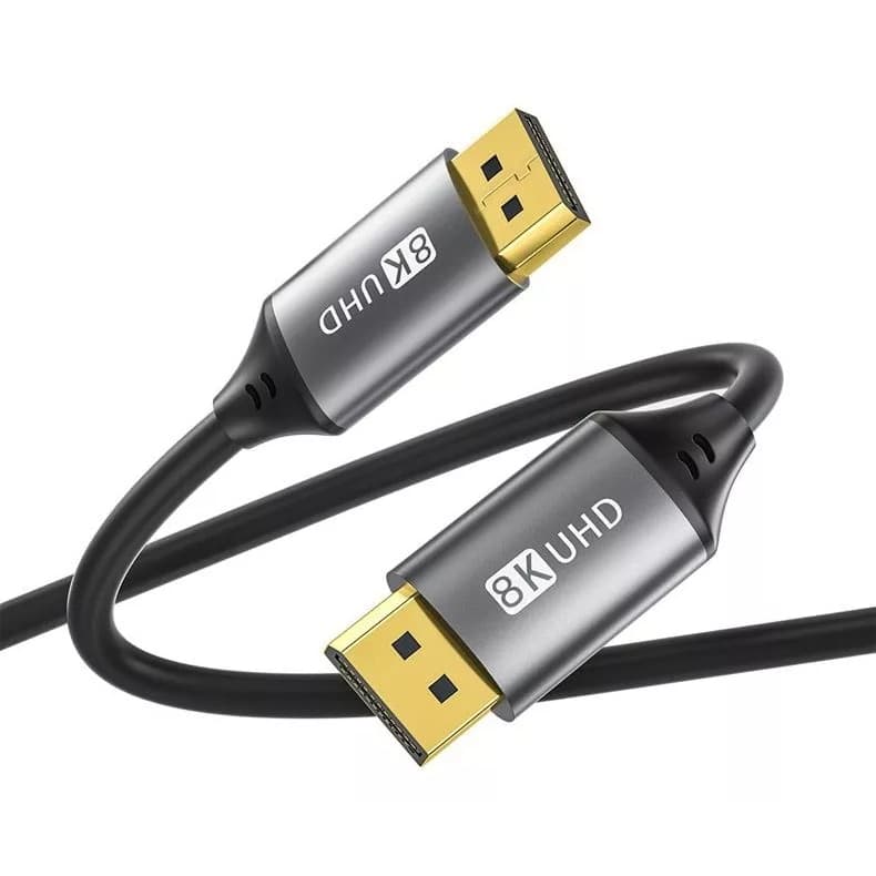Cabo Displayport 1.4 1,8metro 8k 60hz 4k 144hz Ultra Hd