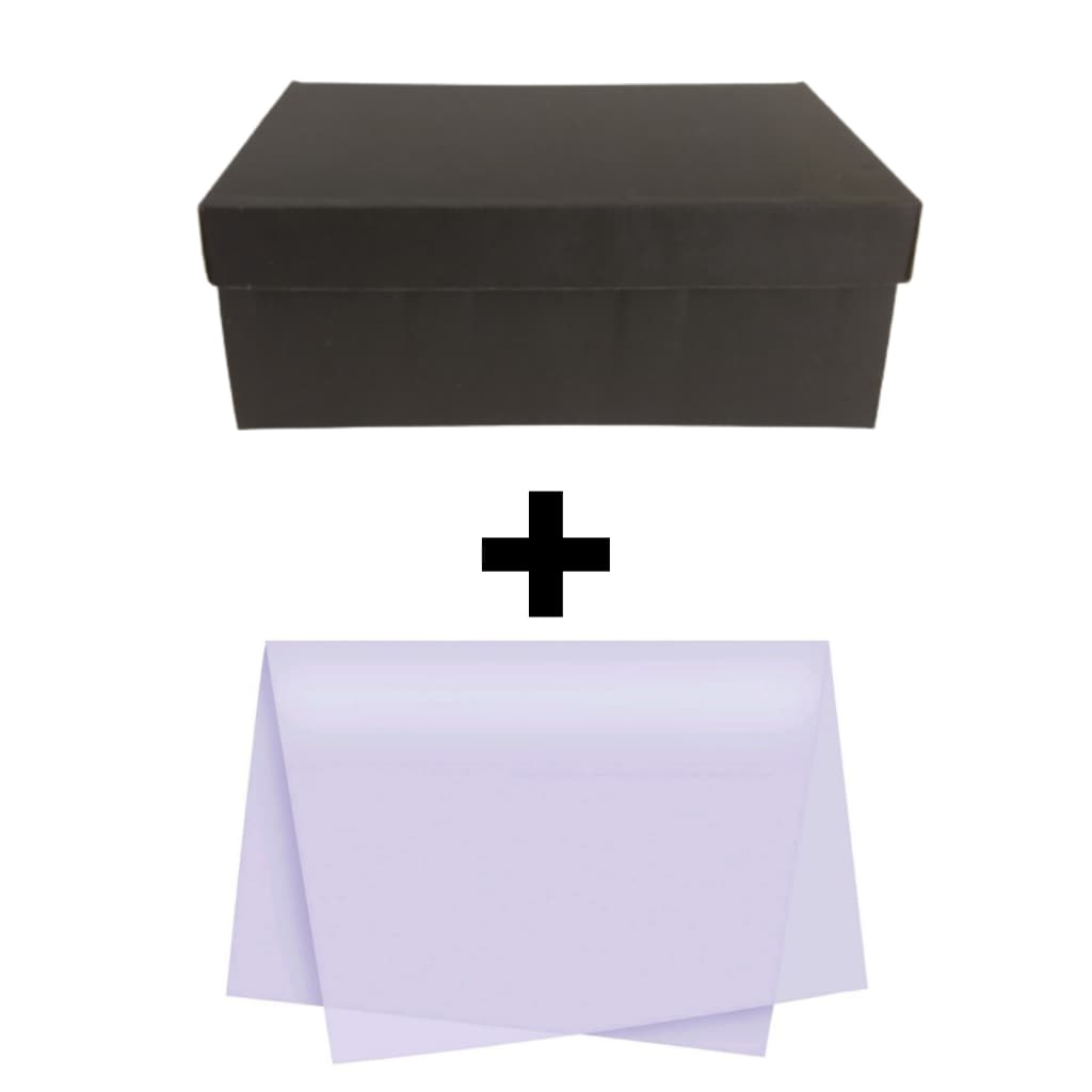 Caixa para sapatos preto fosco opção com papel seda - caixa para calçado e tênis caixa papelão preta