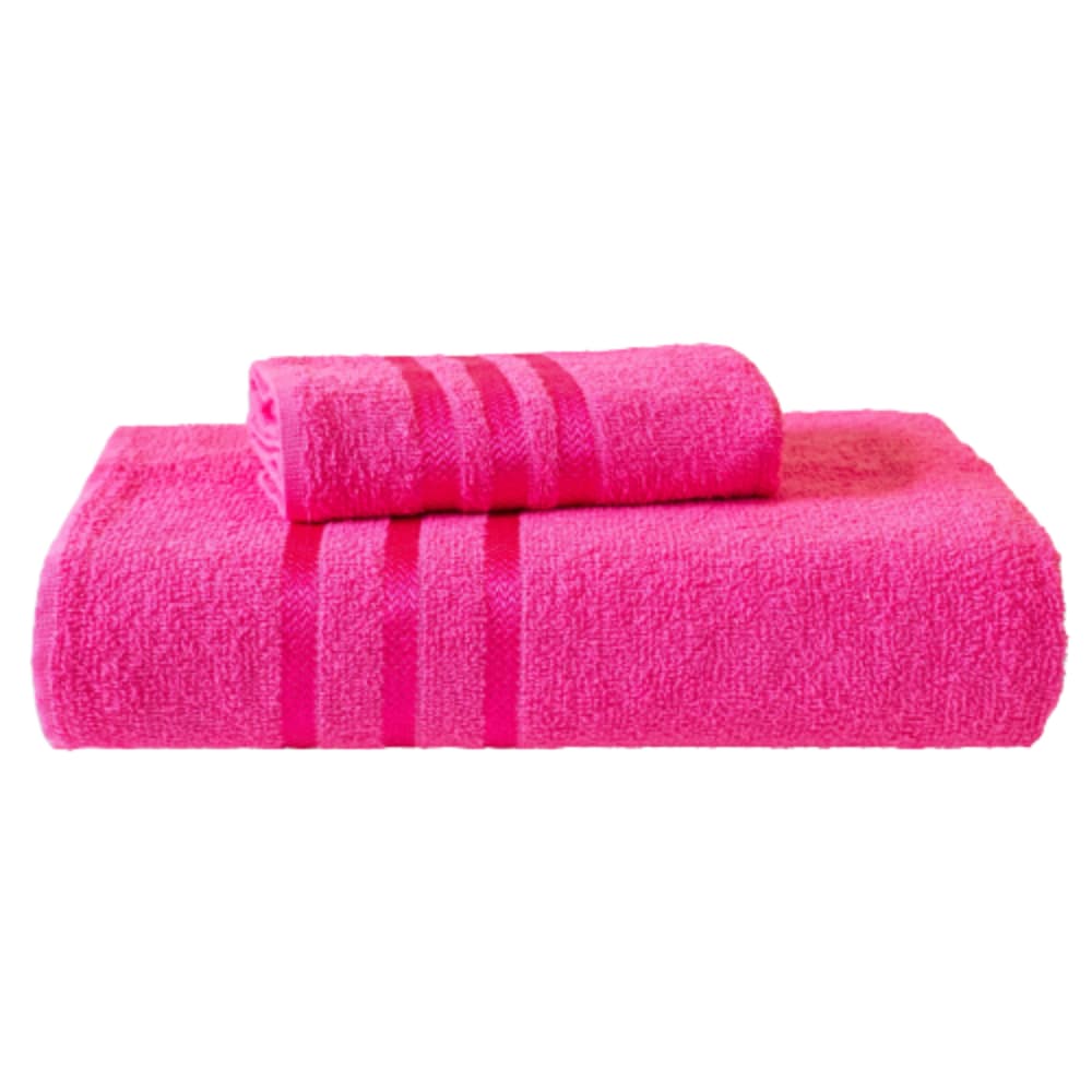 Jogo De Toalhas Enxuta 2 Peças Banho e Rosto 100% algodão - Europa