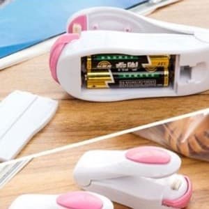 Mini Máquina Seladora A Pilha Colorida Com Imã De Geladeira Para Cozinha - Envio Imediato