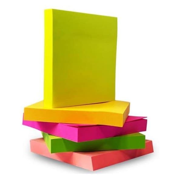 Post-it Coloridos 4 bloquinhos Com 100 Unidades Cada Bloco