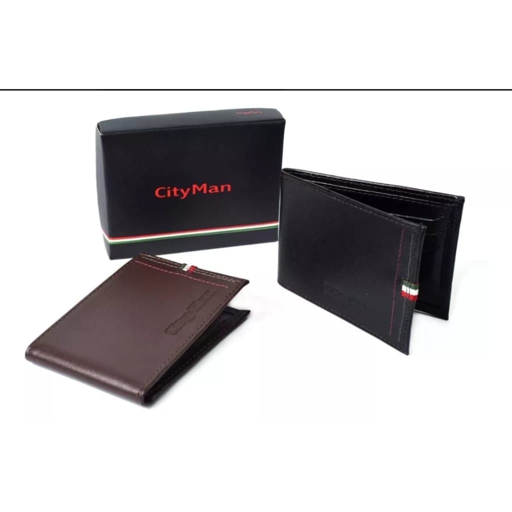 Carteira Porta Cartão Slim Bandeirinha Couro City Man