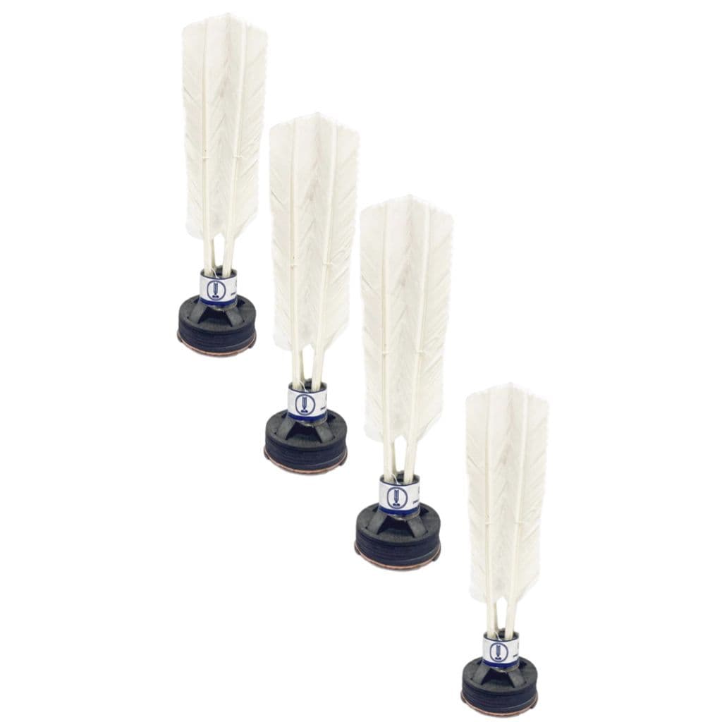 Kit 4 Peteca branca Oficial Profissional Embalagem Azul Diversão Criança