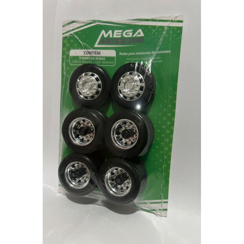 Kit 3 Pares de Rodas com dianteira Speedline , escala 1/32