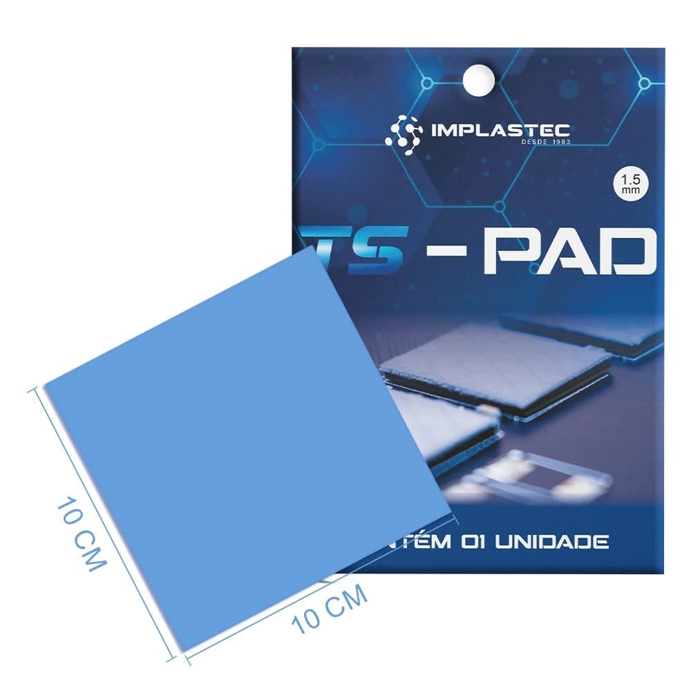 Thermal Pad Implastec 1.5mm - 100x100mm 12.8w/mk