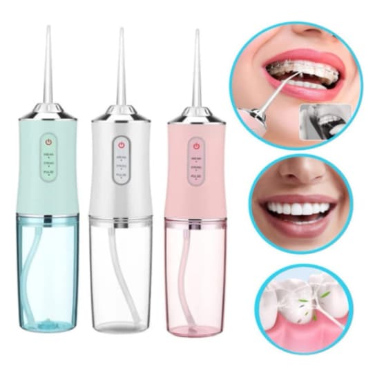 Irrigador Oral Limpeza Profunda Jato D àgua Tanque de 220ML Eletrico Dentes