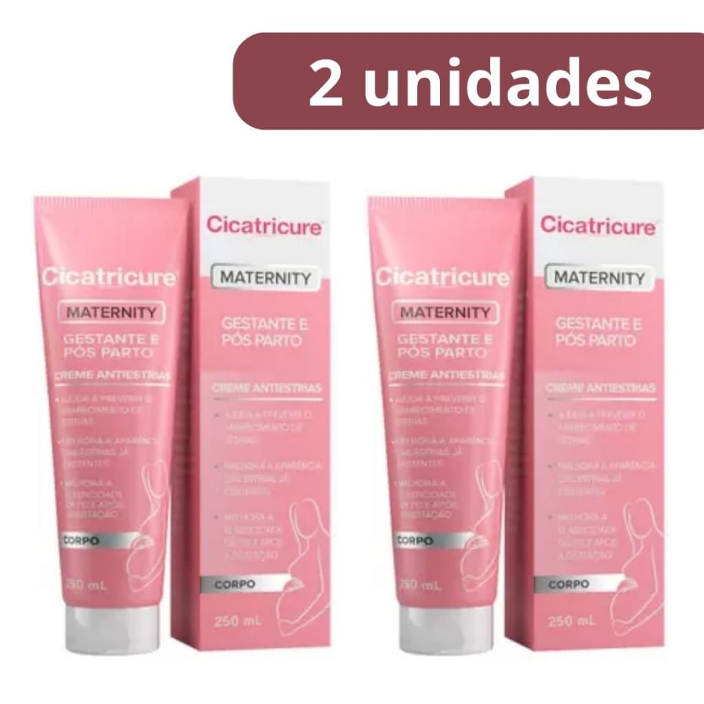 Kit c/ 2 Cremes Cicatricure Maternity Anti Estrias - 250g