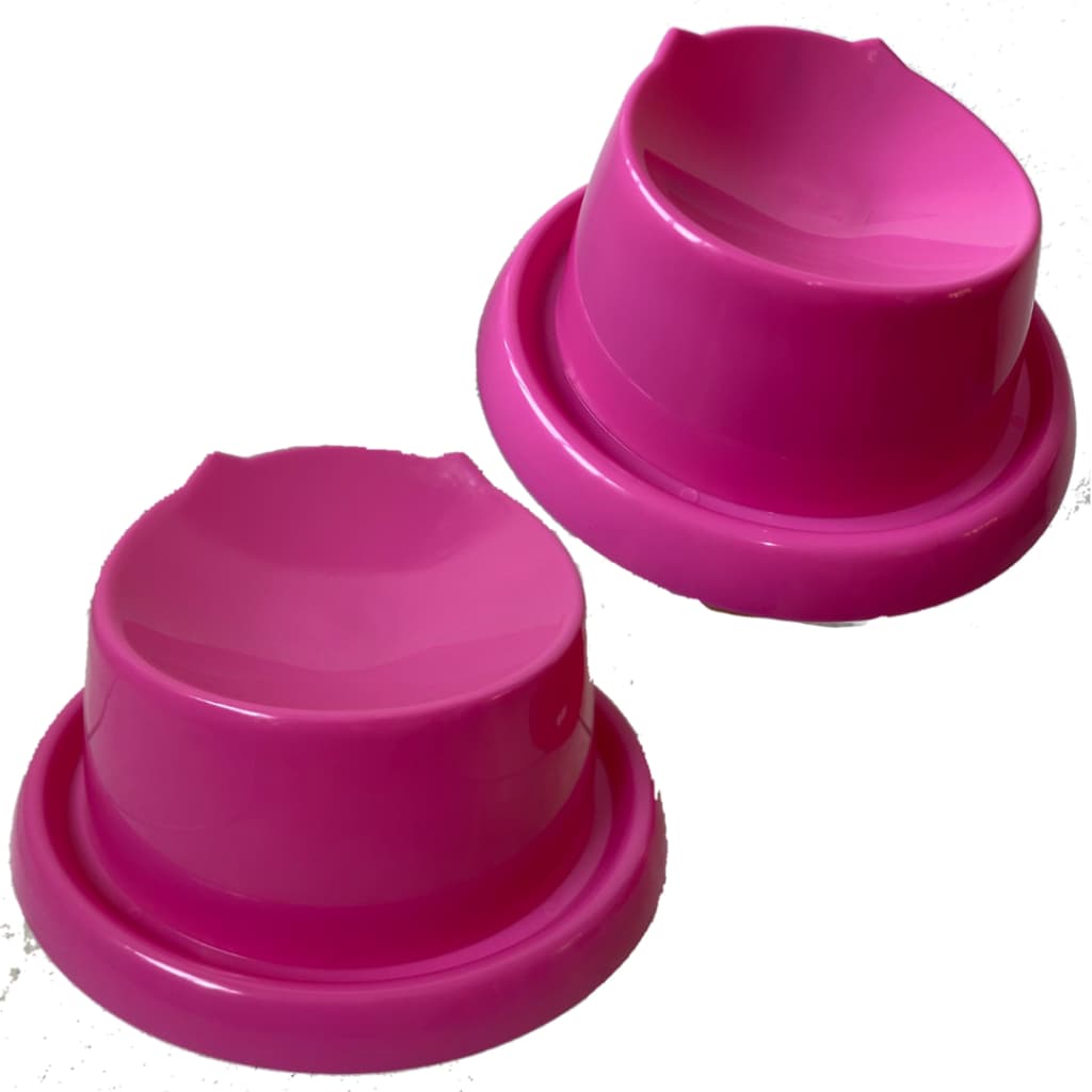 Kit 1 ou 2 Comedouro Ergonômico Elevado para Gatos Anti-Formiga Corretor de Postura Premium