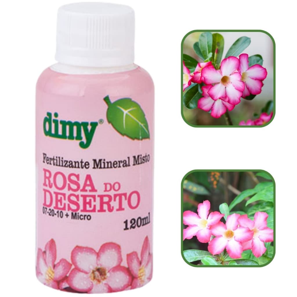 Fertilizante Mineral Rosa Do Deserto 07-20-10 120ml - Dimy