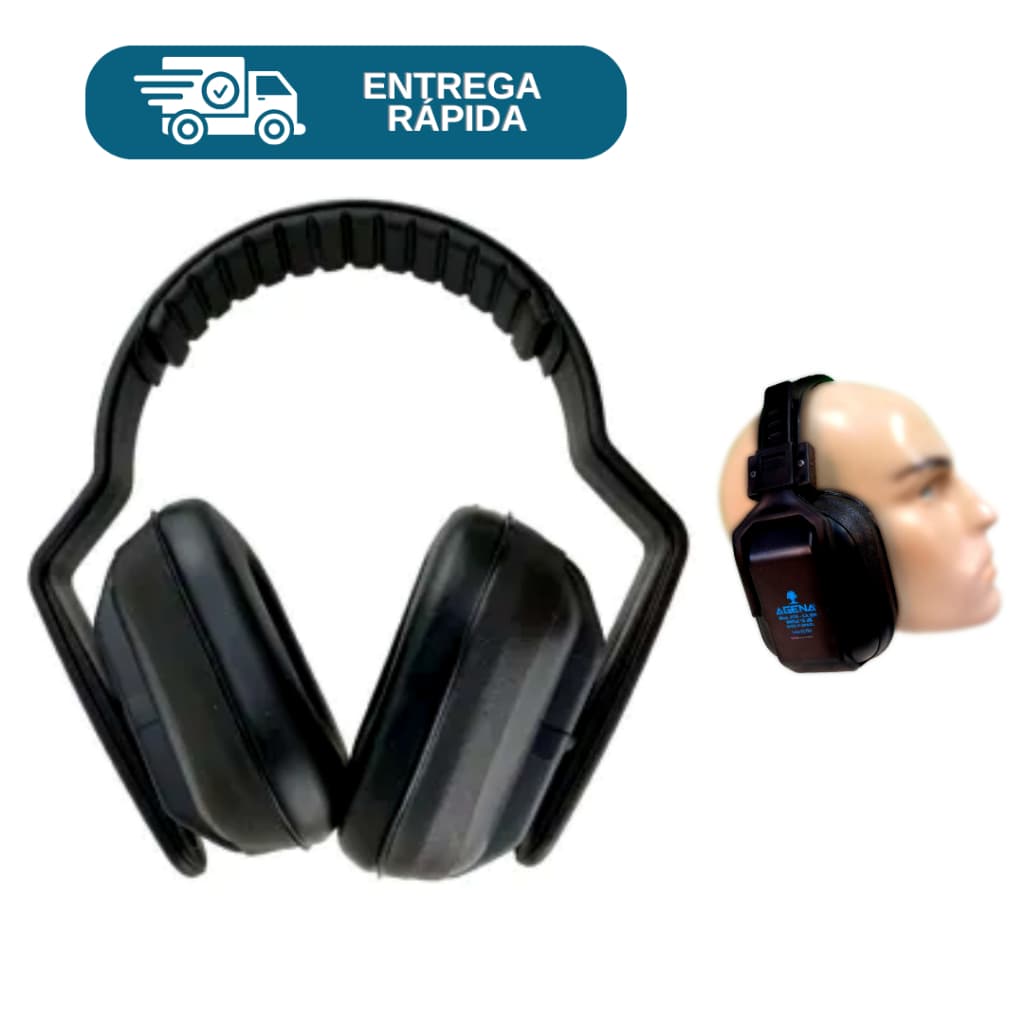 Abafador De Ruídos Protetor Auricular Tipo Concha 19DB Ledan 2002 Auditivo Ouvido Epi