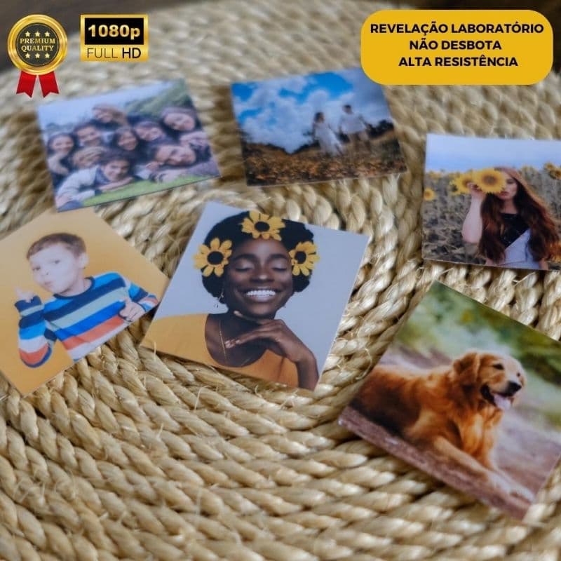 18 fotos 5x5 cm - SEM IMÃ