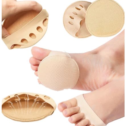 Kit 2 Unids. Protetor Peito de Pè Redondo p/Conforto Macio Proteção Dores nos Pés