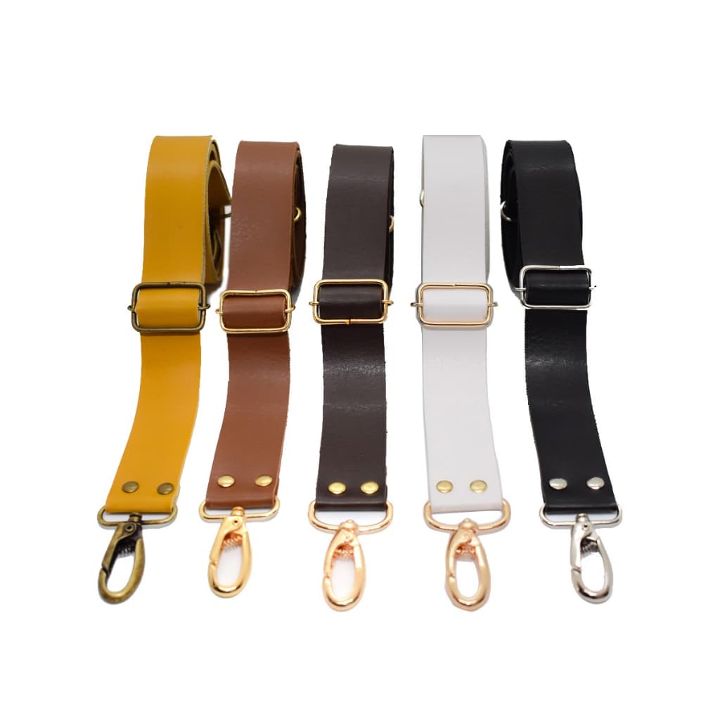 Alça transversal para bolsa em couro sintetico 3cmx1.30m com regulagem