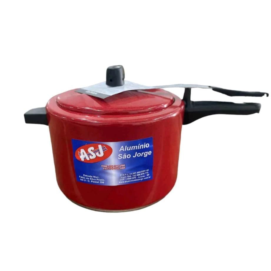 PANELA DE PRESÃO 7 LITROS- VERMELHO CEREJA + ENVIO IMEDIATO E SEGURO