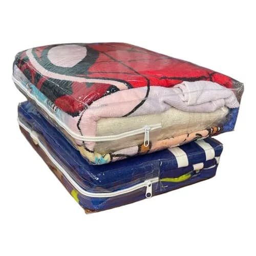 Kit 10 Saco Organizador Multiuso Cama Coberta Lençol Zíper