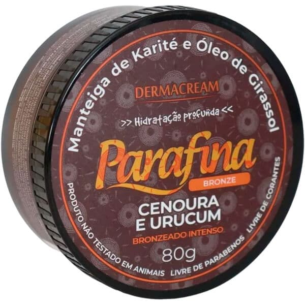 PARAFINA BRONZEADORA CENOURA E URUCUM 80GR BRONZEADO INTENSO