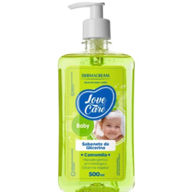 Sabonete Líquido Bebê Glicerina Camomila Dermacream 500ml