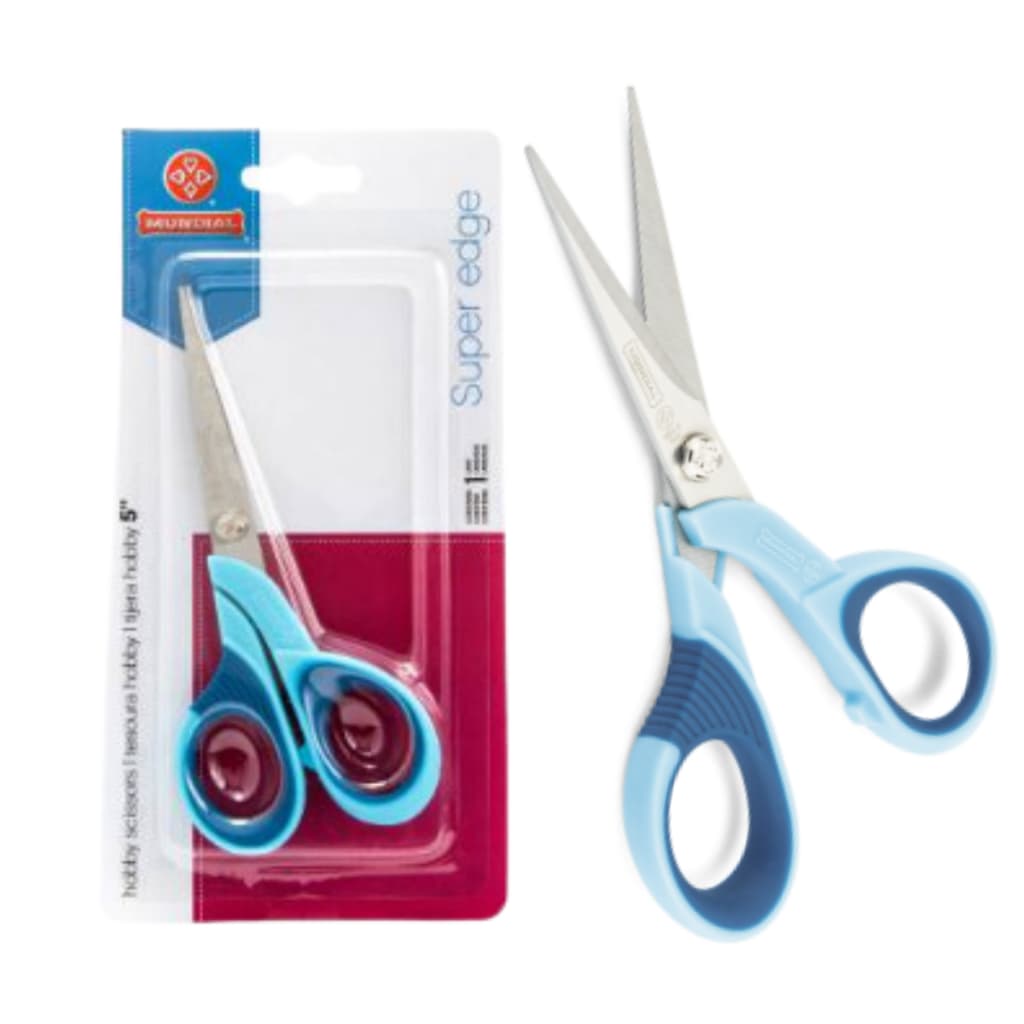 TESOURA  DE BORDAR SUPER EDGE DE AÇO INOX MUNDIAL e uso Geral - 12cm - 5 Polegadas