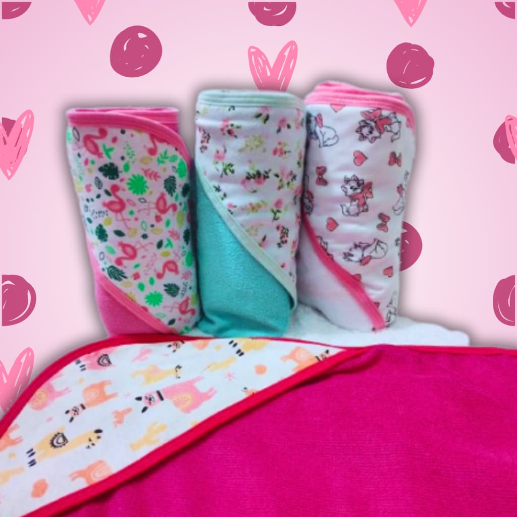 Toalha de Banho Bebê com Capuz Recém Nascido Infantil felpuda capuz em malha de algodão