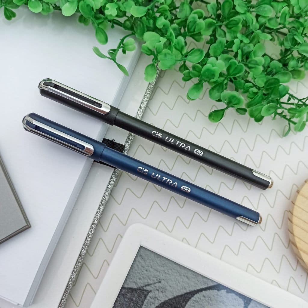 Caneta Esferográfica Ultra 0.7mm (Azul e Preto) - Cis