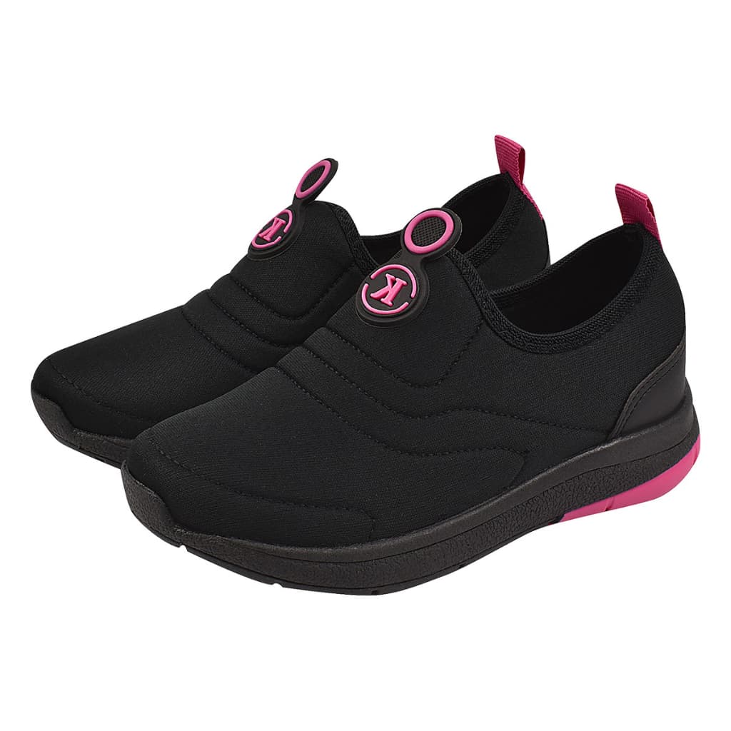 Kidstep Tenis Escolar Infantil Calce Fácil K Feminino Preto com Pink 28 ao 36