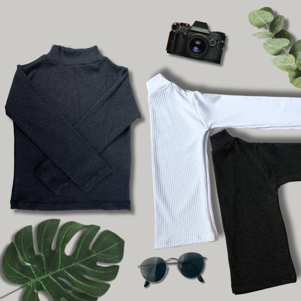 Blusa de Gola infantil Suede Canelado - KSL Kids Moda Infantil Menina 1-6 Anos