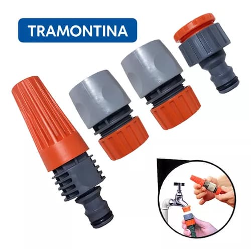 Esguicho, 2 Engates e Bico Kit Tramontina
