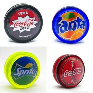 4 yoyo (ioiô,yo-yo) Profissional Coca Cola Fanta Sprite Retrô Coleção YOYOBRASIL Personalizados