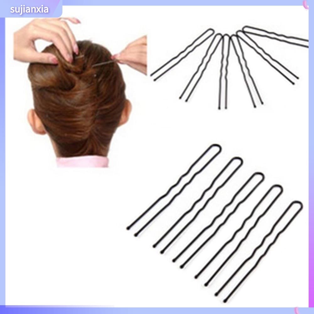 60 Pçs Grampo De Cabelo Waved Em Formato De U /