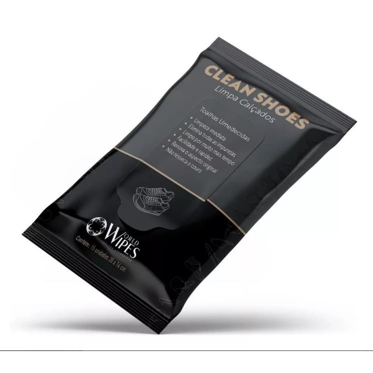 Limpa Tênis/calçados - Clean Shoes World Wipes Lenço Umedecido