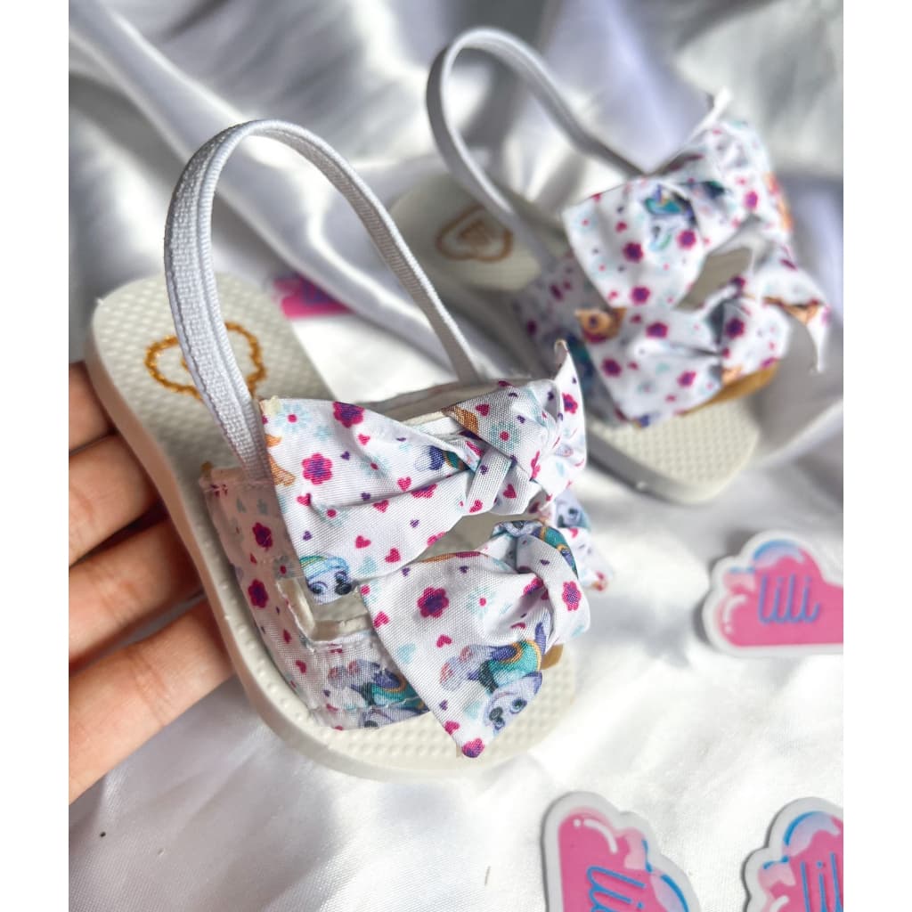 Sandalia bebe chinelo barbie menina rosa