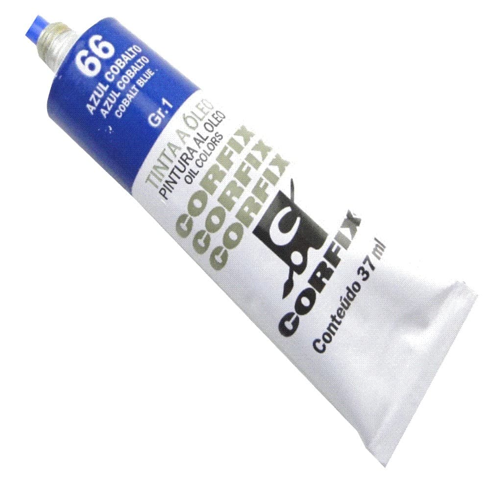 Tinta à Óleo para pintura em tela Corfix Bisnaga Gr.1 - 66 Azul cobalto