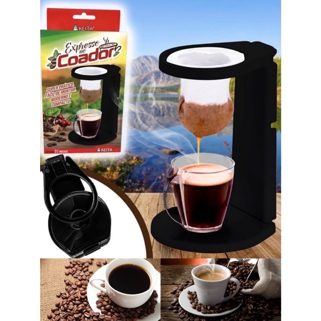 Mini Coador De Café Pano Filtro Cafeteira Portátil Individual Passador Cafe