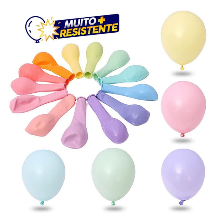 Balões Candy Colors - 5, 9 e 16 polegadas - Balões Pic Pic