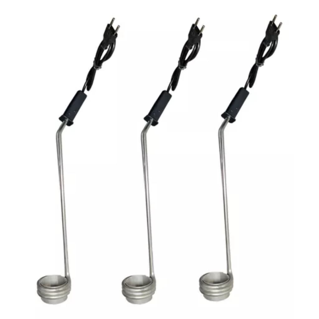 Kit 3 Peça Ebulidor Rabo 3000w 220v Aquecedor Agua Elétrico