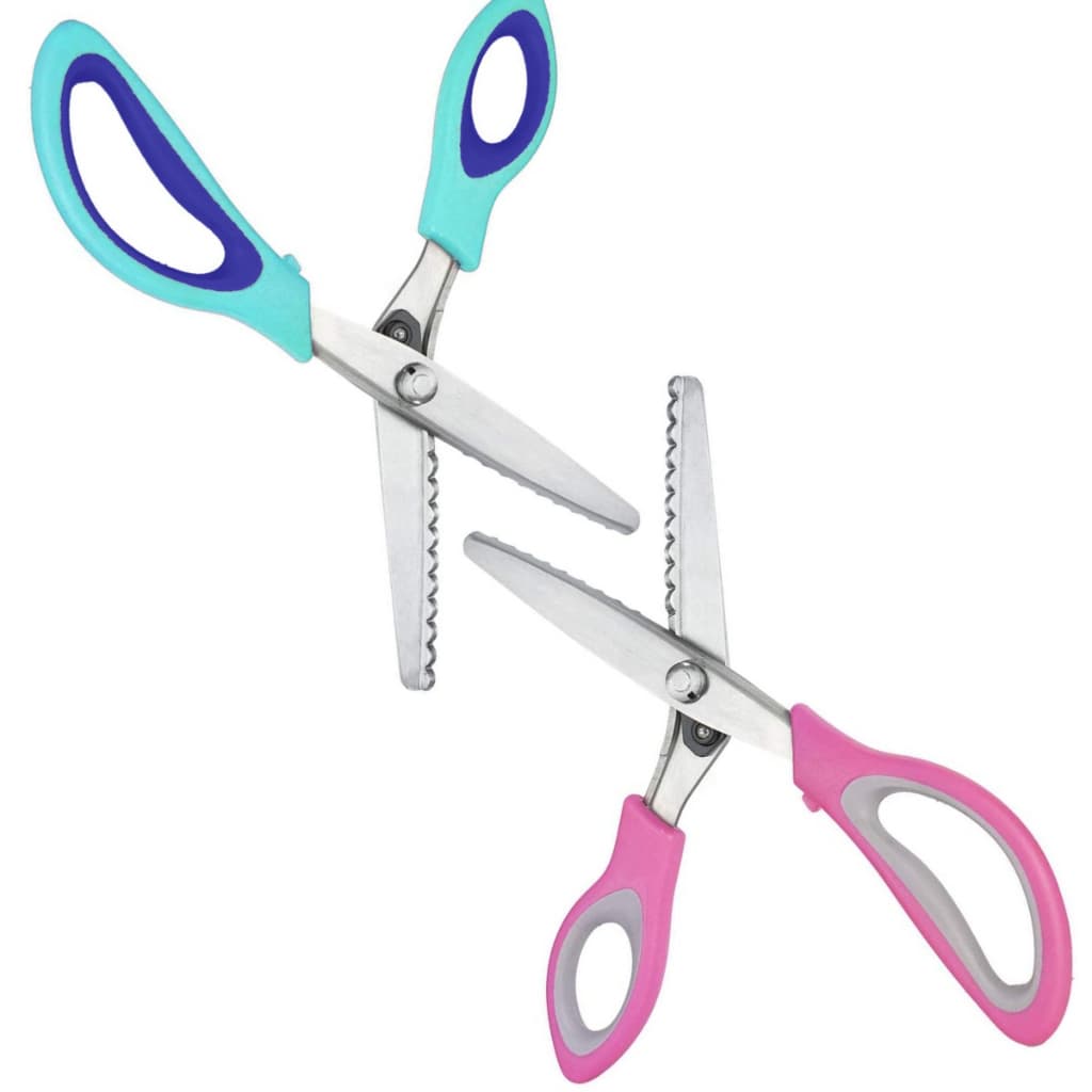 Tesoura De Picotar Escalope Tecido Papel Eva Profissional Patchwork Scrapbook